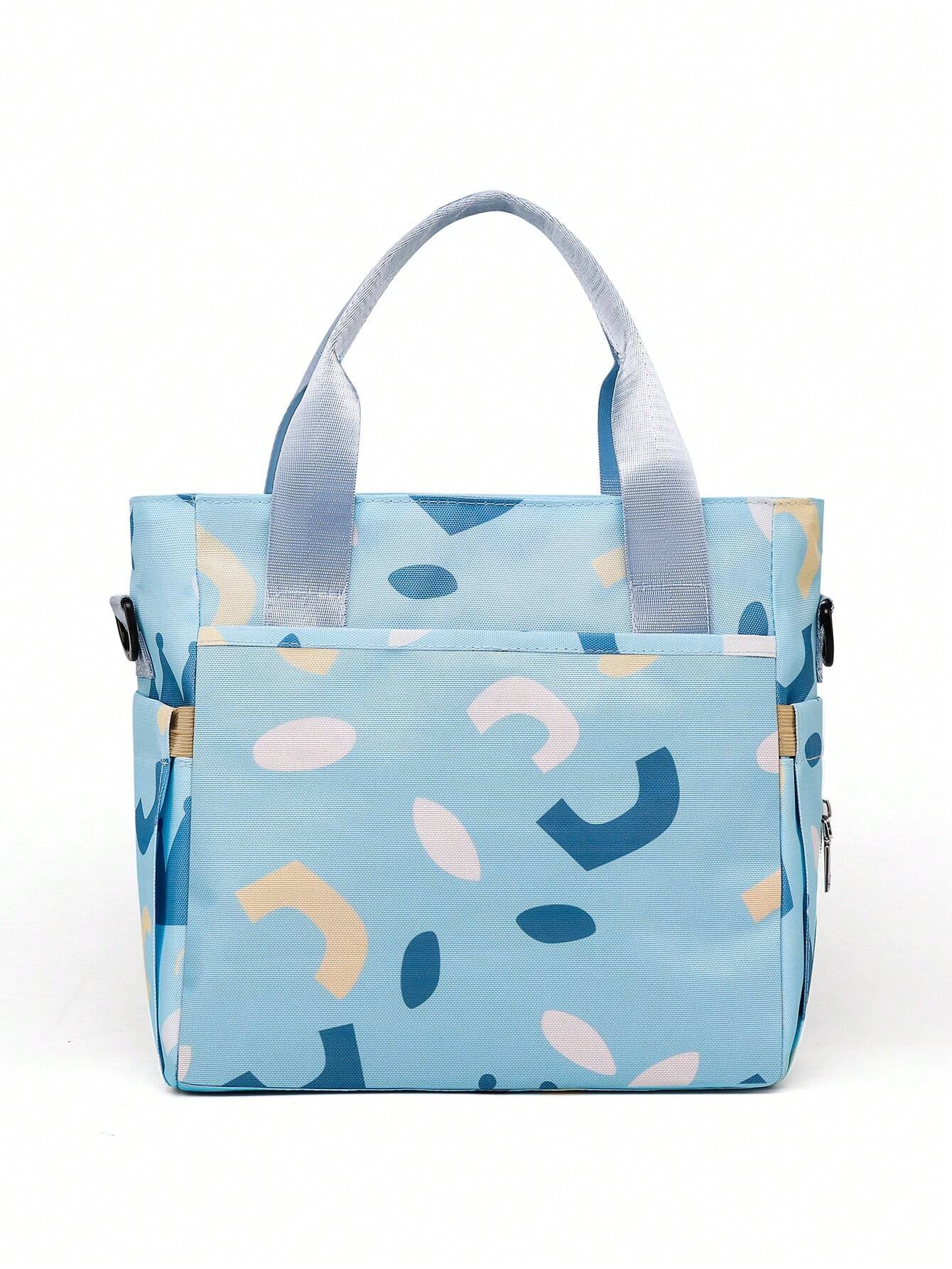  | SHEIN 1pc Multifunctional Mother & Baby Diaper Bag Fashionable Printed Waterproof Cloth Bag Women Handbag Baby Bottle Storage Bag | Bags | Shein | OneHub