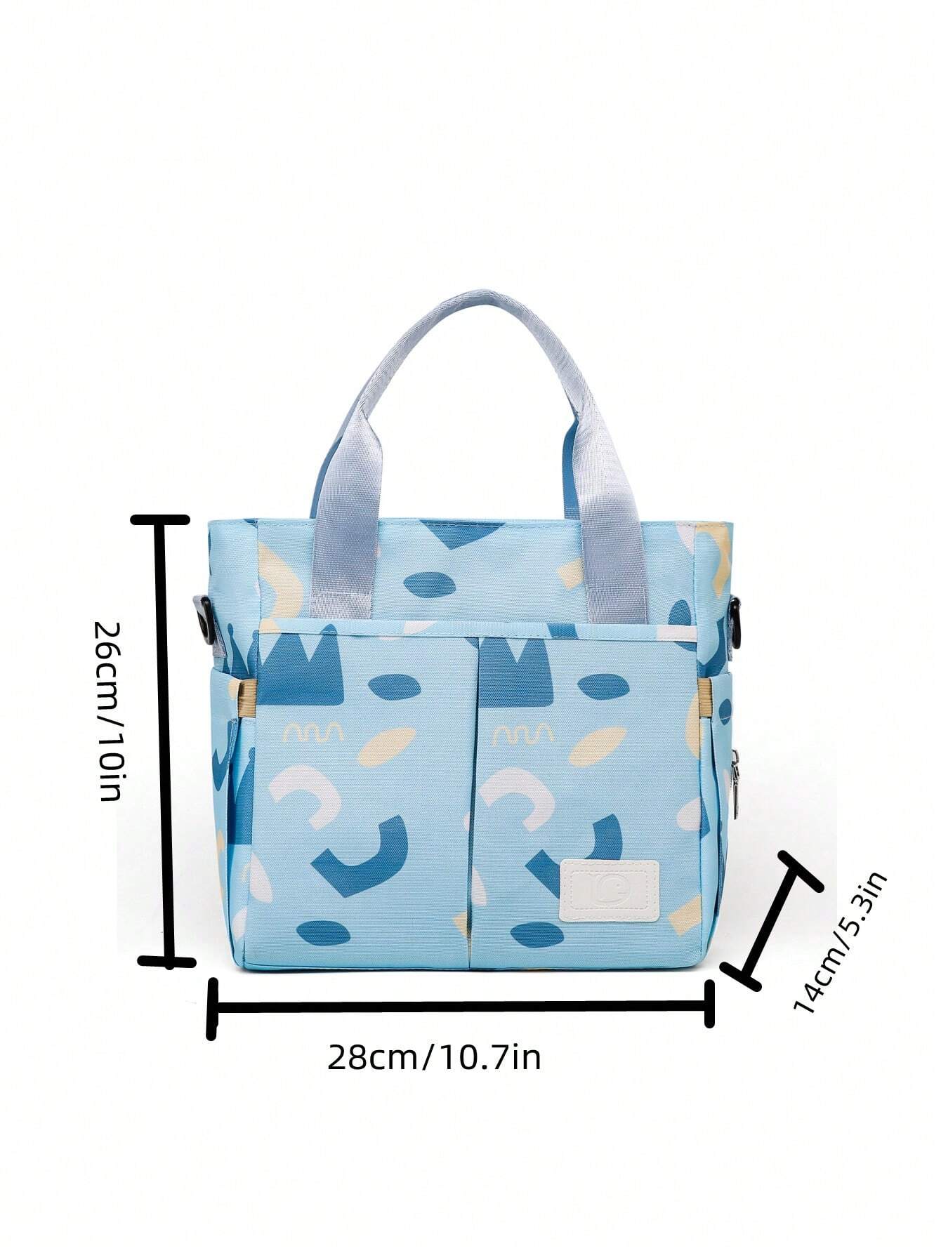  | SHEIN 1pc Multifunctional Mother & Baby Diaper Bag Fashionable Printed Waterproof Cloth Bag Women Handbag Baby Bottle Storage Bag | Bags | Shein | OneHub