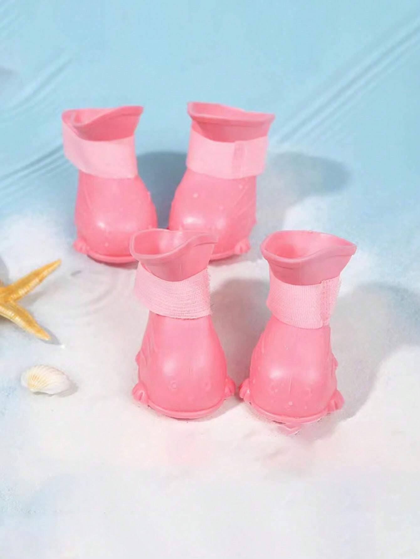  | SHEIN 1pc Pet Dog Rain Boots Spring Waterproof & Warm Shoes For Pet Paws, Slip-Resistant, Durable, Outdoors, Anti-Scratch For Nails And Cats | Dress | Shein | OneHub