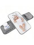 SHEIN 1pc Portable Diaper Changing Pad For Baby, Suitable For Diaper Bag Or Changing Table Mat. Multifunctional Wet Wipes Bag Mommy Bag Accessory, Essential Item For Newborn Baby