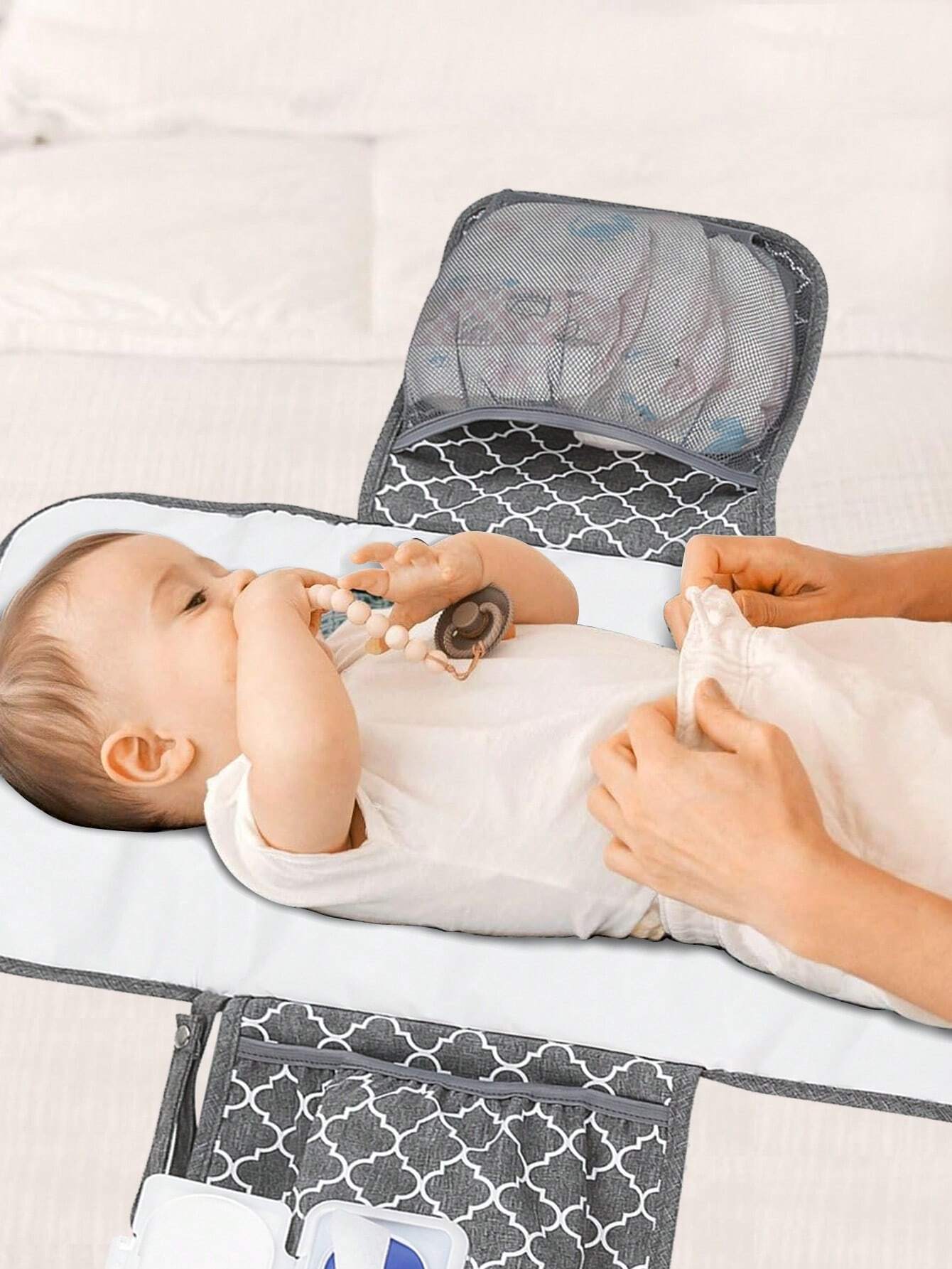  | SHEIN 1pc Portable Diaper Changing Pad For Baby, Suitable For Diaper Bag Or Changing Table Mat. Multifunctional Wet Wipes Bag Mommy Bag Accessory, Essential Item For Newborn Baby | Bags | Shein | OneHub