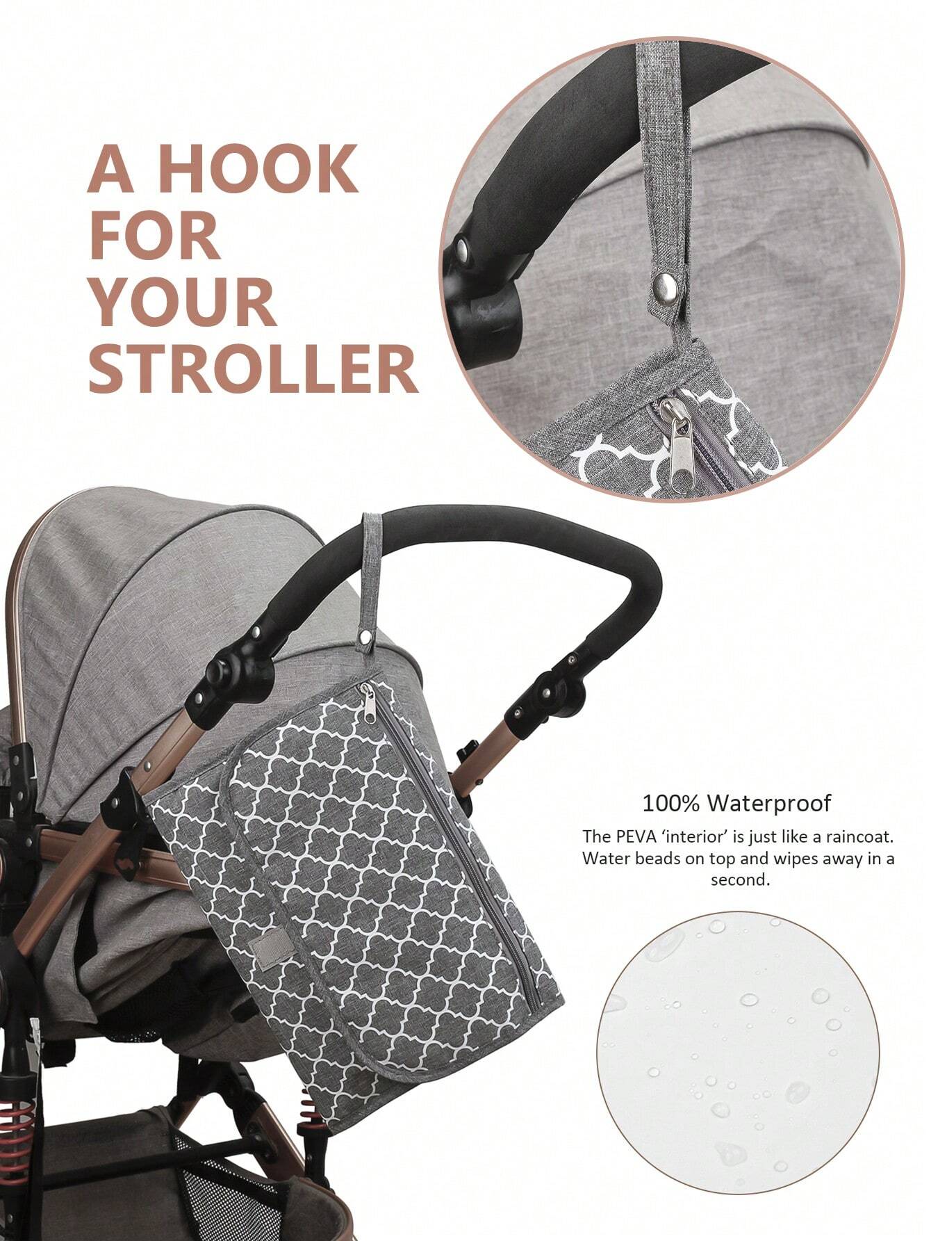  | SHEIN 1pc Portable Diaper Changing Pad For Baby, Suitable For Diaper Bag Or Changing Table Mat. Multifunctional Wet Wipes Bag Mommy Bag Accessory, Essential Item For Newborn Baby | Bags | Shein | OneHub