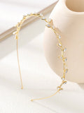  | SHEIN 1pc Silver-Tone Rhinestone Vine Style Headband Tiaras,Hairband,Hair Hoop Headbands | Hair Accessories | Shein | OneHub