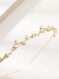  | SHEIN 1pc Silver-Tone Rhinestone Vine Style Headband Tiaras,Hairband,Hair Hoop Headbands | Hair Accessories | Shein | OneHub