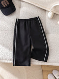 SHEIN 1pc Young Boys' Casual Sports Pants,Straight Leg,Soft & Comfortable,With Drawstring Decoration,Suitable For Daily Wear,School,Outdoor,All Season