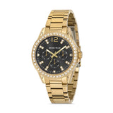  | Michael Fellini Gold Stainless Steel Black Dial Quartz Watch for Women - MF2160-6 | Watches | Michael Fellini | OneHub
