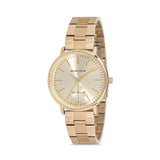  | Michael Fellini Gold Stainless Steel Gold Dial Quartz Watch for Women - MF2232-2 | Watches | Michael Fellini | OneHub