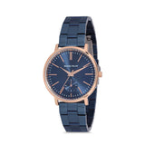 Michael Fellini Blue Stainless Steel Blue Dial Quartz Watch for Women - MF2232-4