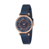  | Michael Fellini Blue Mesh Bracelet Blue Dial Quartz Watch for Women - MF2234-4 | Watches | Michael Fellini | OneHub