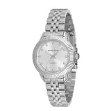 Michael Fellini Silver Stainless Steel Silver Dial Quartz Watch for Women - MF2260-1