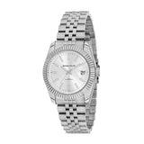 Michael Fellini Silver Stainless Steel Silver Dial Quartz Watch for Women - MF2264-1