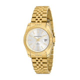 Michael Fellini Gold Stainless Steel Silver Dial Quartz Watch for Women - MF2264-3