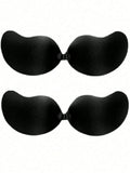  | SHEIN 2Pairs Of Push Up Adhesive Bras: Silicone Backless Nipple Stickers, Self-Adhesive Strapless Mango Shaped Bras, Invisible Bras For Dresses And Wedding Gowns, Summer Essential | Lingerie | Shein | OneHub
