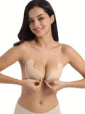  | SHEIN 2Pairs Of Push Up Adhesive Bras: Silicone Backless Nipple Stickers, Self-Adhesive Strapless Mango Shaped Bras, Invisible Bras For Dresses And Wedding Gowns, Summer Essential | Lingerie | Shein | OneHub