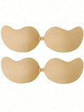  | SHEIN 2Pairs Of Push Up Adhesive Bras: Silicone Backless Nipple Stickers, Self-Adhesive Strapless Mango Shaped Bras, Invisible Bras For Dresses And Wedding Gowns, Summer Essential | Lingerie | Shein | OneHub