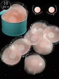  | SHEIN 2/10pcs Reusable Invisible Nipple Covers, Seamless & Non-Slip, Suitable For Various Occasions, Summer Essentials | Lingerie | Shein | OneHub