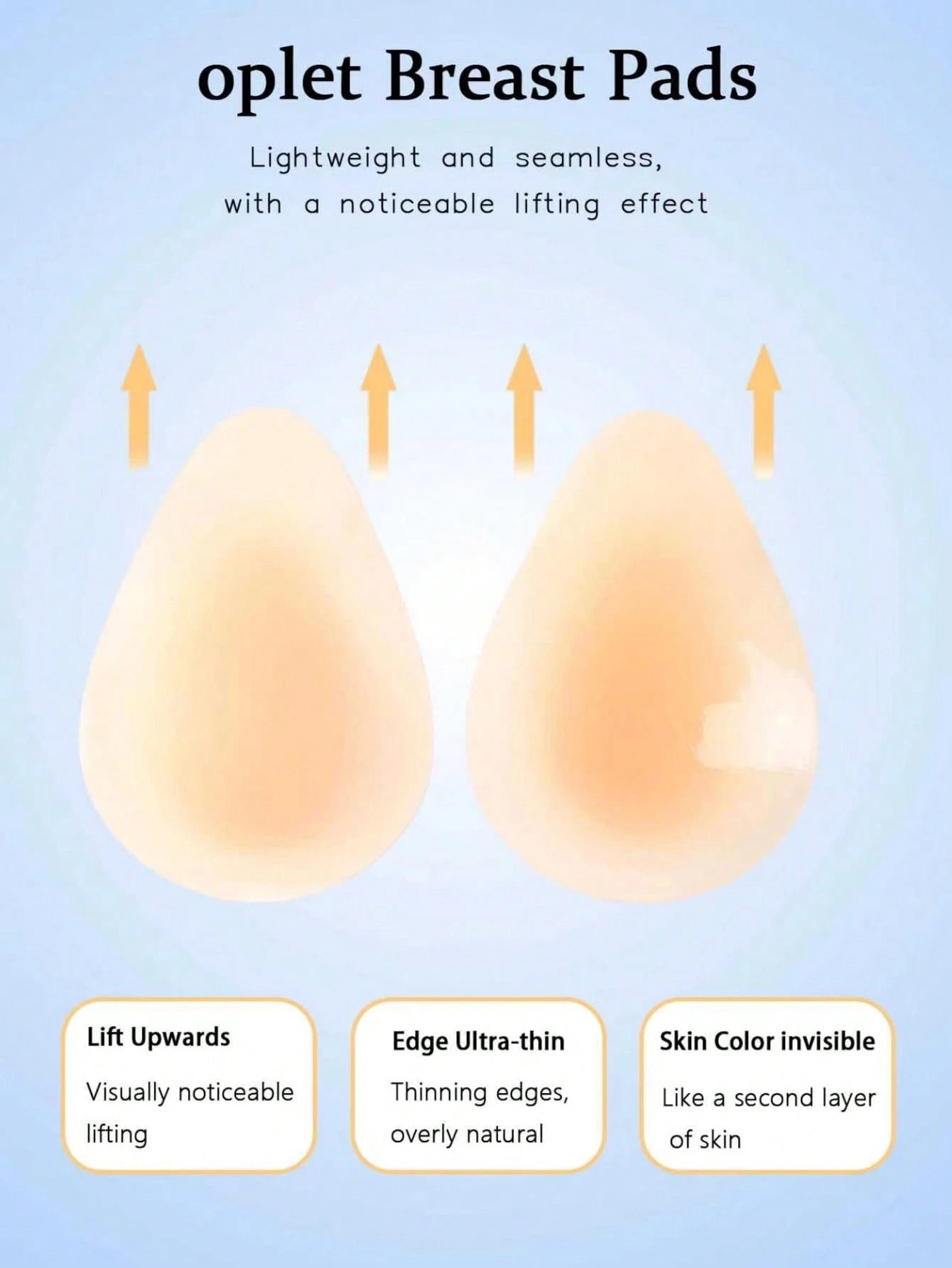  | SHEIN 2/4pcs Water Drop Shaped Silicone Nipple Covers - Invisible Seamless Lightweight Comfortable Adhesive Breast Petals For Dresses And Camisoles, Summer Exclusive | Lingerie | Shein | OneHub