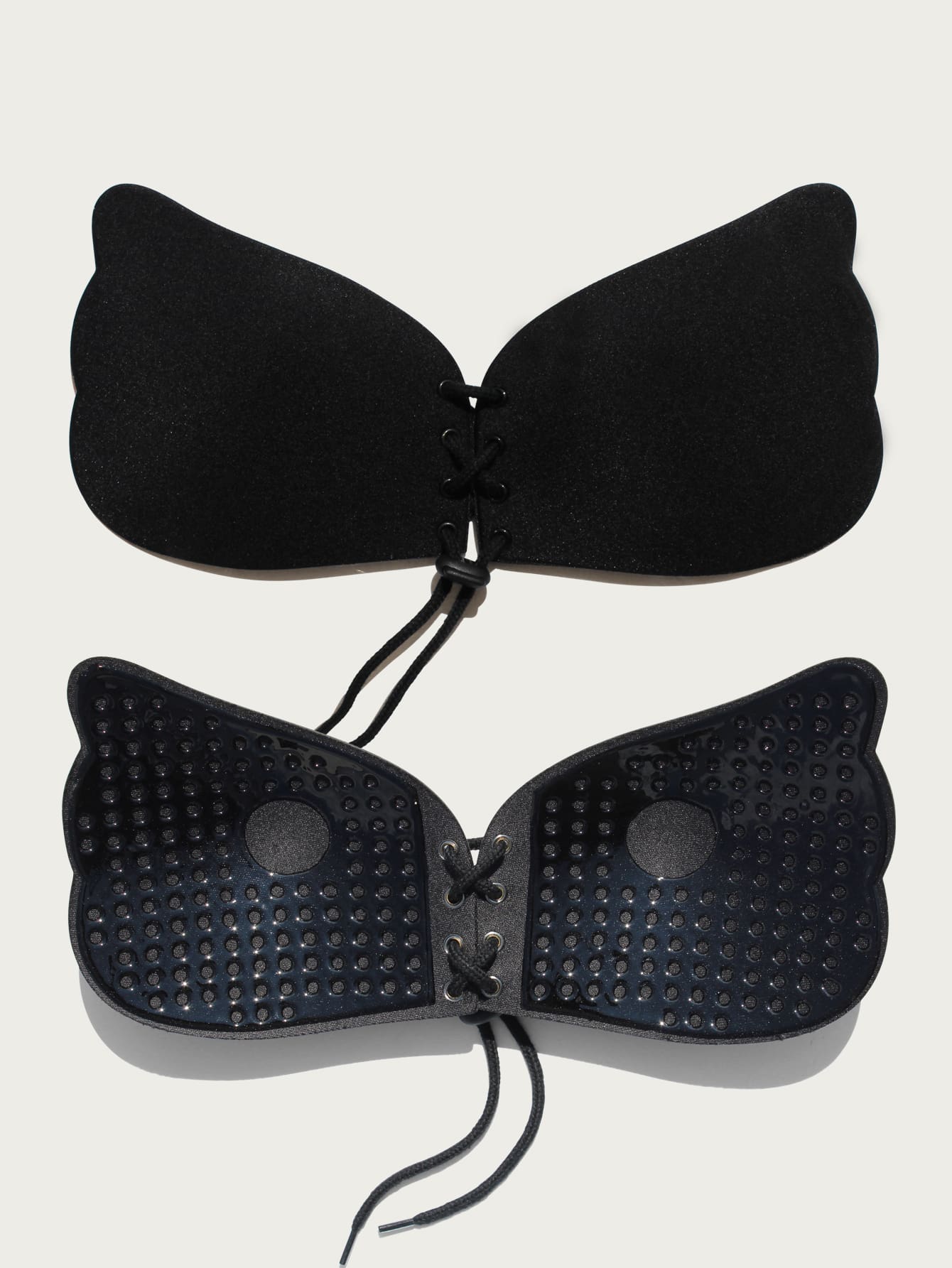  | SHEIN 2packs Grommet Lace Up Drawstring Design Self Adhesive Bra | Lingerie | Shein | OneHub