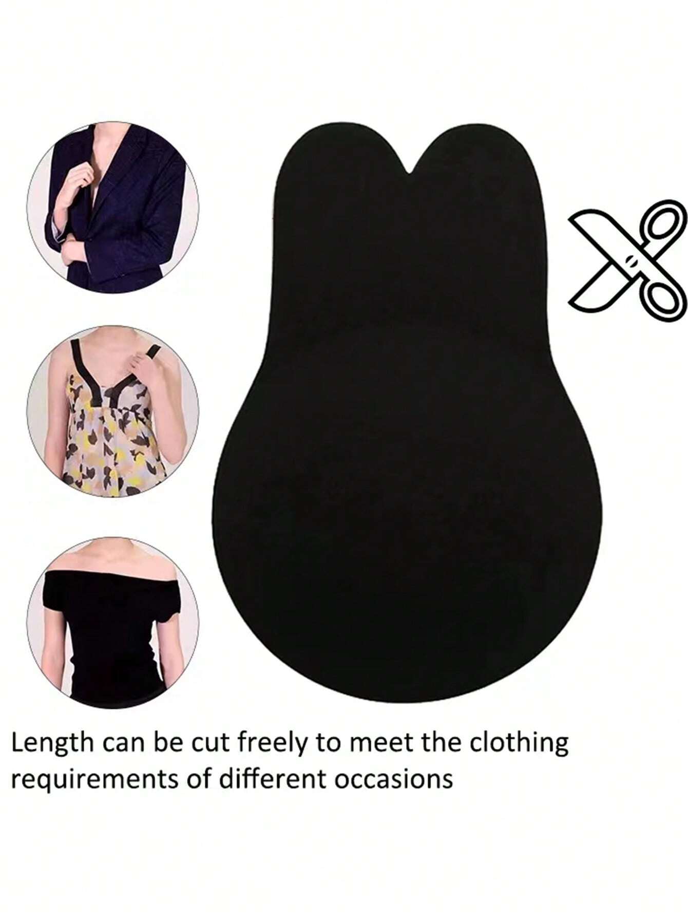  | SHEIN 2pcs Reusable Rabbit Ear Nipple Covers, Invisible Silicone | Lingerie | Shein | OneHub