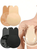  | SHEIN 2pcs Reusable Rabbit Ear Nipple Covers, Invisible Silicone | Lingerie | Shein | OneHub
