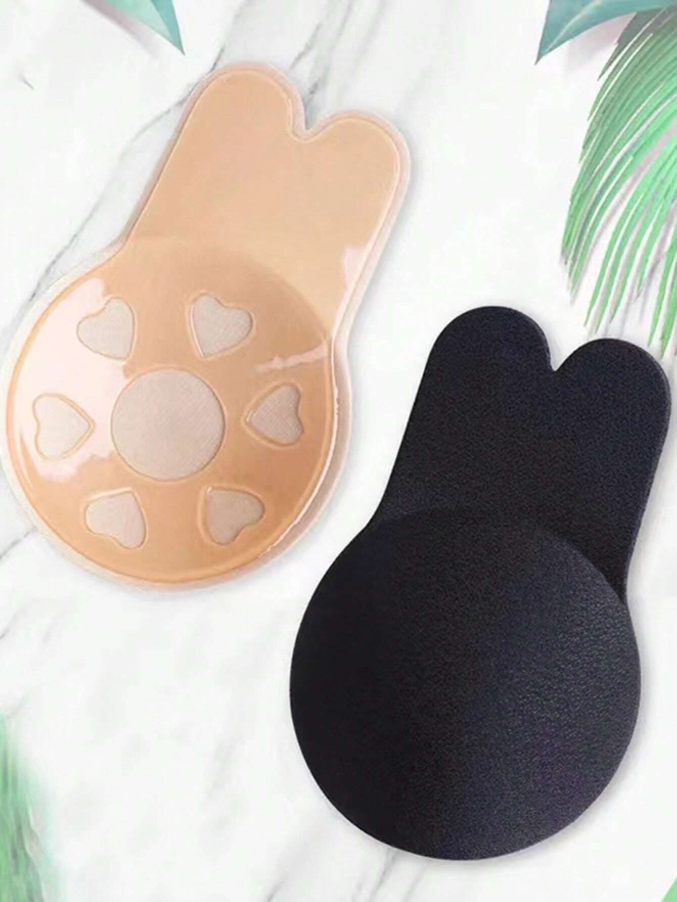  | SHEIN 2pcs Reusable Rabbit Ear Nipple Covers, Invisible Silicone | Lingerie | Shein | OneHub