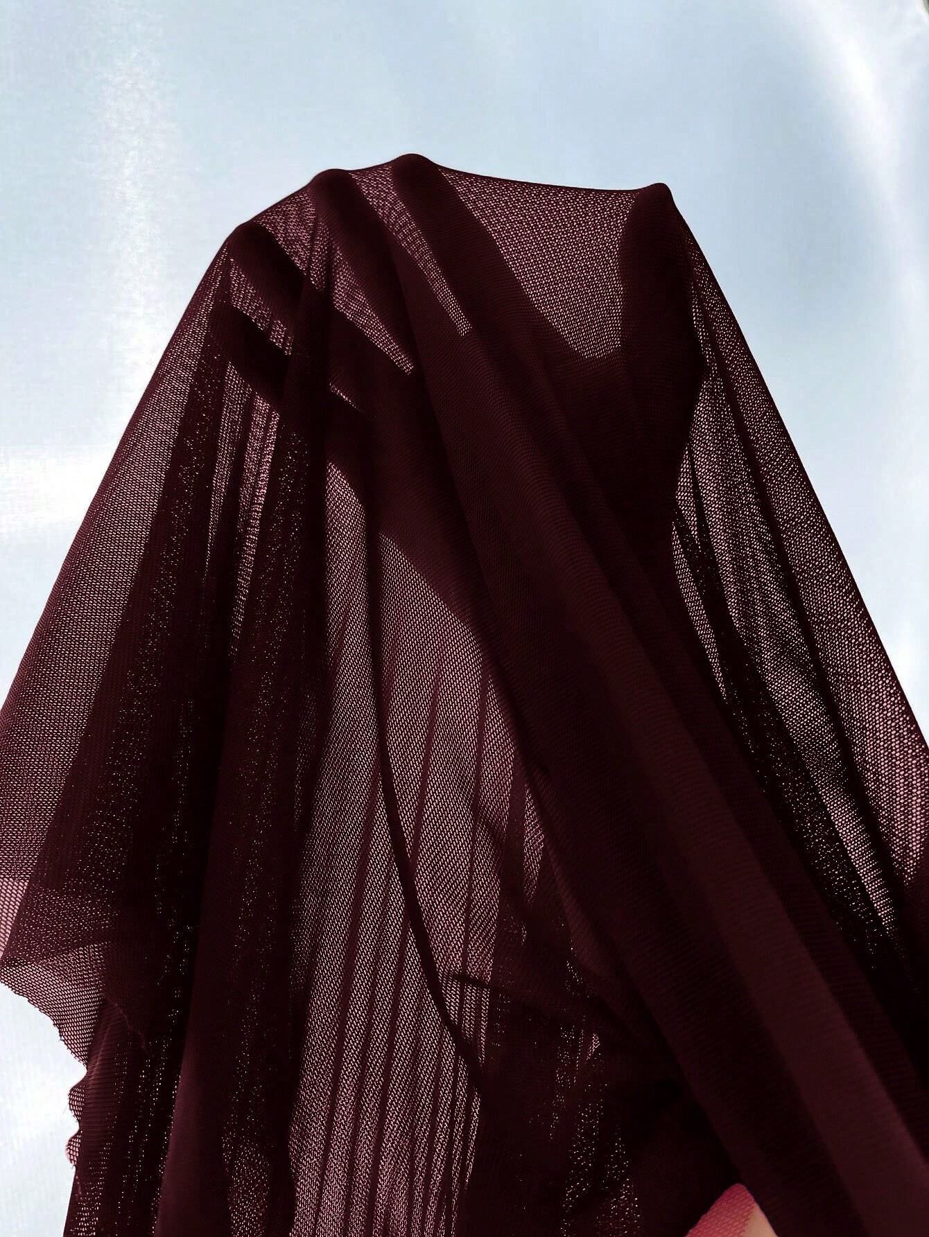  | SHEIN 2pcs Set: Fishbone Style Cinch Waist Lace Cami Nightgown & Wide Sleeve Mesh Robe | Night Dress | Shein | OneHub