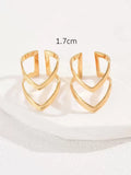 | SHEIN 2pcs/Set Simple Double Layered Letter V Shaped Open Ring For Women | Ring | Shein | OneHub