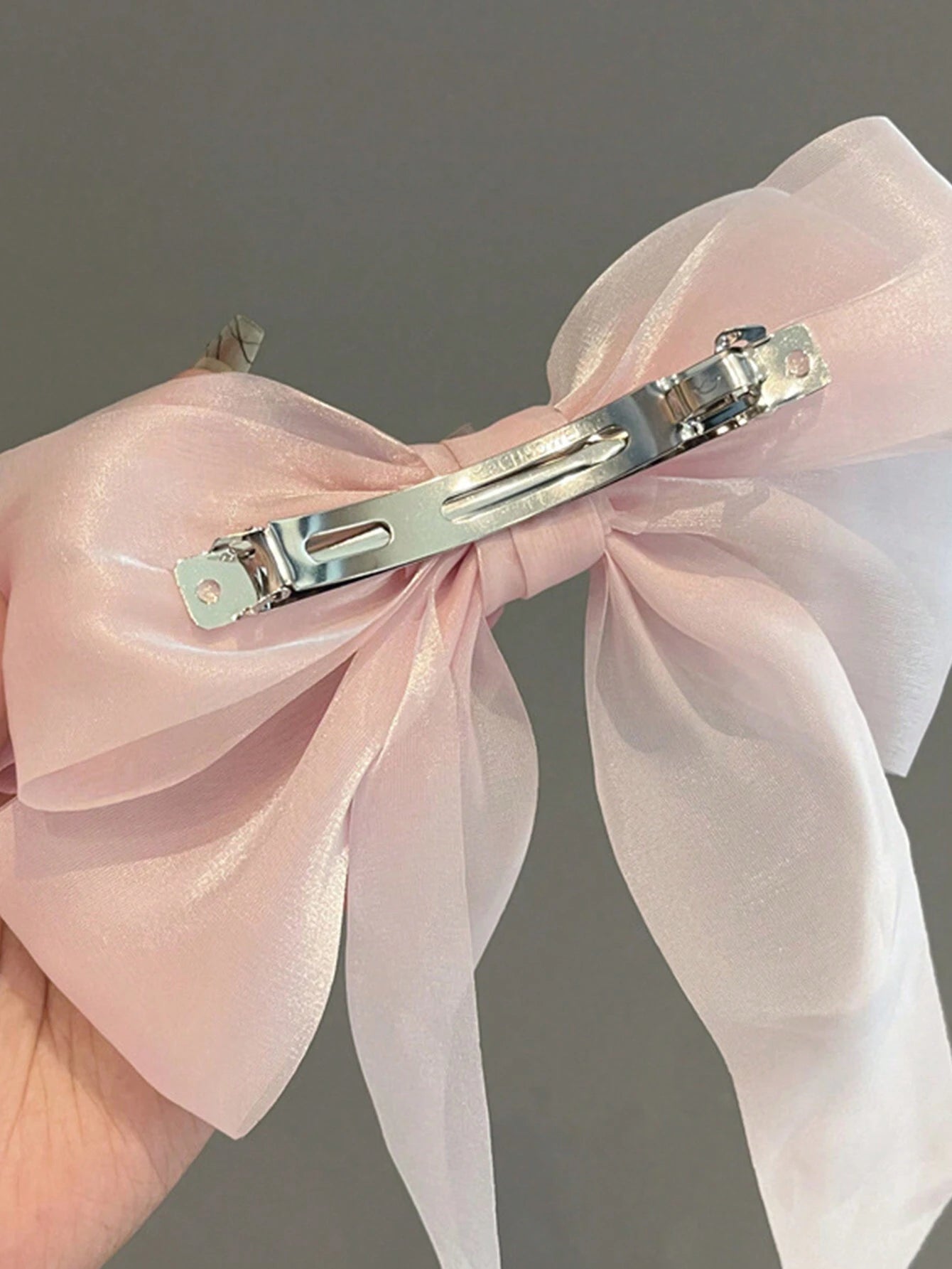  | SHEIN 2pcs Women's Super Fairy Mesh Ruffle Bow Hair Clips, Back Head High-Grade Hair Accessories, Sweet Romantic Design And Unique Style, Suitable For Daily Use Cute | Hair Accessories | Shein | OneHub