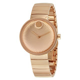 Movado Edge Series rose gold Stainless Steel Rose Gold Dial Quartz Watch for Women - 3680013