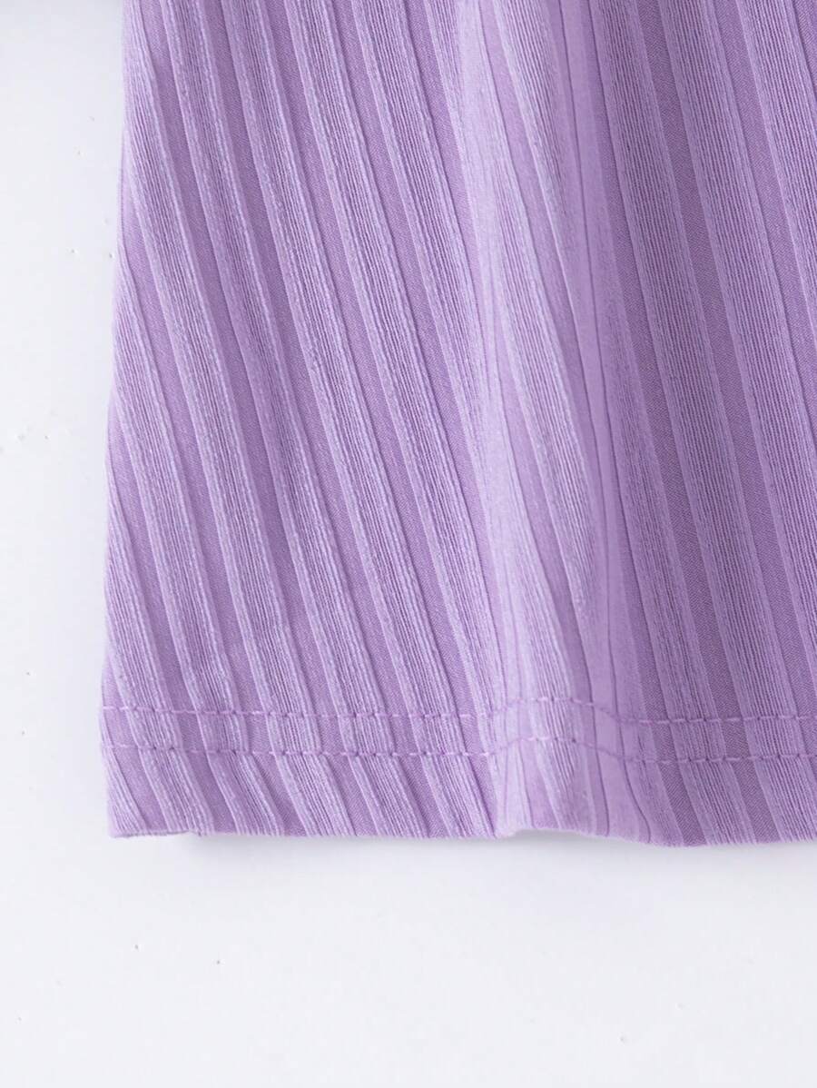  | SHEIN 3pcs Baby Girls Floral Print Solid Ribbed Button Camisole Dress Set | Dress | Shein | OneHub