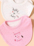 SHEIN 3pcs Baby Letter Graphic Bib