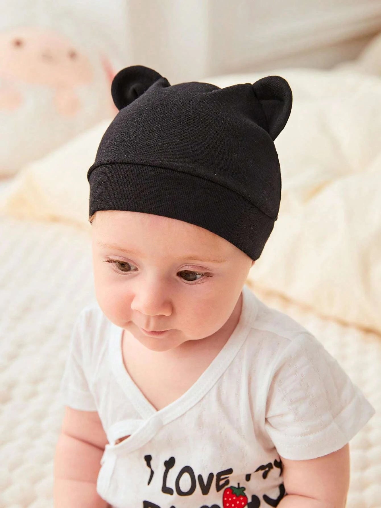  | SHEIN 3pcs Baby Striped Pattern Cartoon Ear Decor Hat | Cap | Shein | OneHub