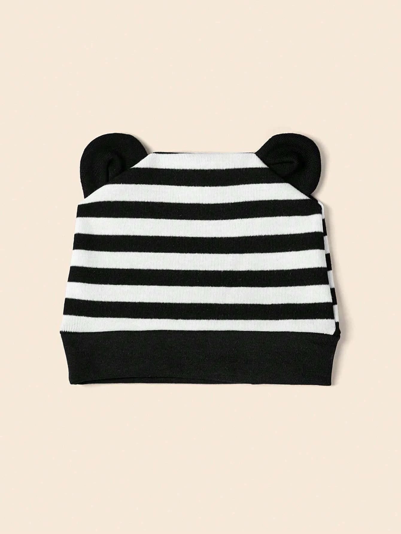  | SHEIN 3pcs Baby Striped Pattern Cartoon Ear Decor Hat | Cap | Shein | OneHub