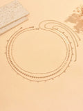 SHEIN 3pcs/Set Minimalist Elegant Gold Disc Multi-Layer Chain Waist Chain, Simple All-Match Versatile Style Women's Waist Jewelry Accessory