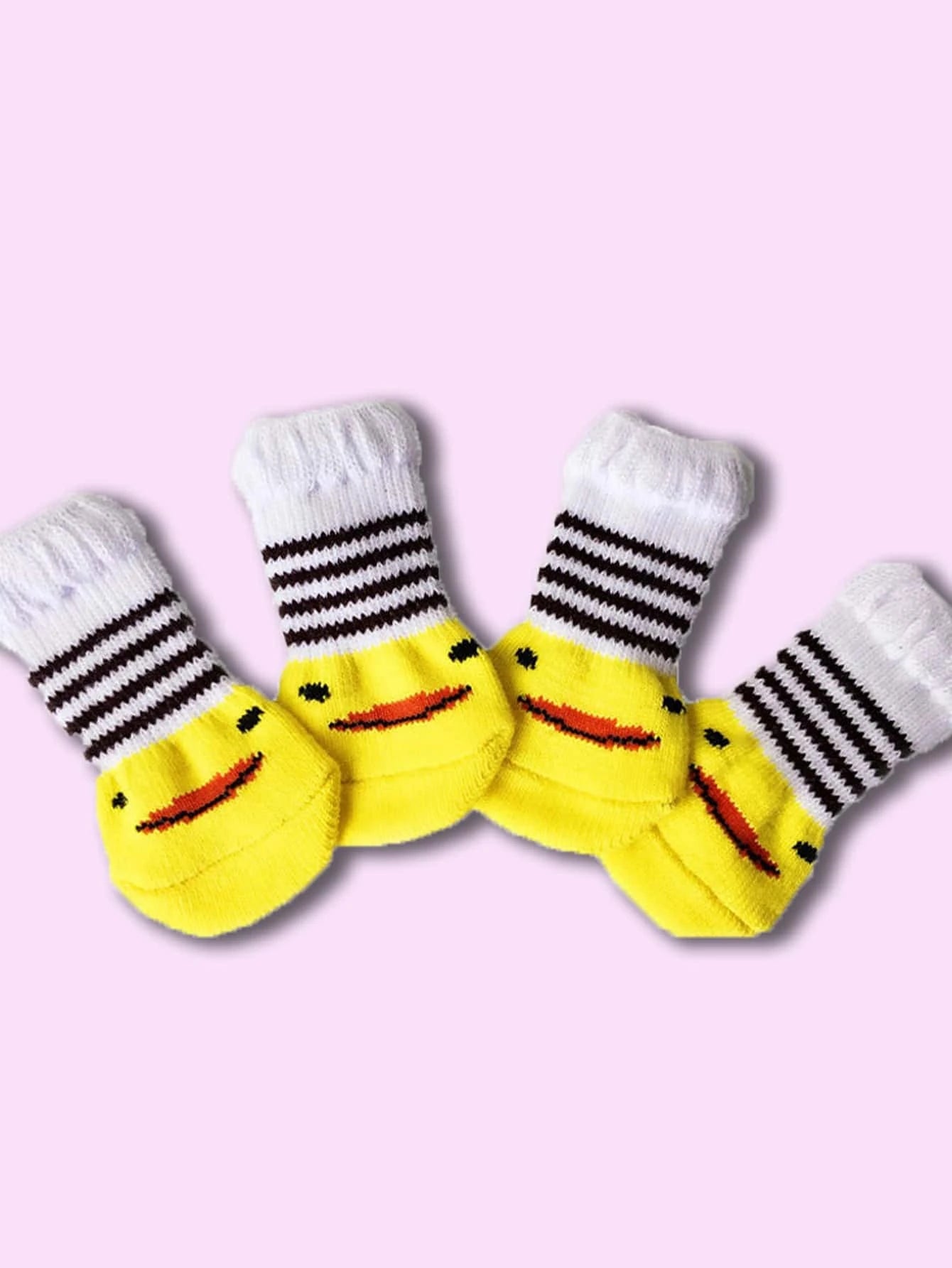  | SHEIN 4pcs/Pack Pet Anti-Slip Shoes Socks, Note: The Socks Size Is Slightly Smaller | Dress | Shein | OneHub