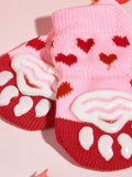  | SHEIN 4pcs Heart Pattern Pet Socks | Dress | Shein | OneHub