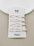 SHEIN 4pcs Minimalist Hair Clip