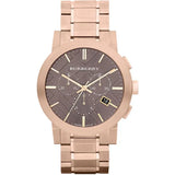  | Burberry Taupe Rose Gold Stainless Steel Brown Dial Chronograph Quartz Watch for Men - BU9353 | Watches | Burberry | OneHub