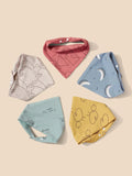 SHEIN 5pcs Baby Cartoon Graphic Bandana Bib