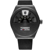  | Tommy Hilfiger Monogram Pop Black Leather Strap Black Dial Quartz Watch for Men - 1791773 | Watches | Tommy Hilfiger | OneHub