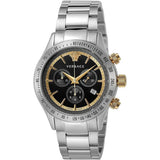 Versace Classic Silver Stainless Steel Brown Dial Chronograph Quartz Watch for Men - VEV700419