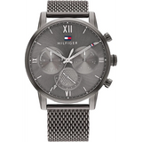  | Tommy Hilfiger Sullivan Grey Mesh Bracelet Grey Dial Chronograph Quartz Watch for Men - 1791882 | Watches | Tommy Hilfiger | OneHub