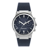 Salvatore Ferragamo Sapphire Blue Silicone Strap Blue Dial Chronograph Quartz Watch for Men - ME00923