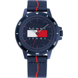 Tommy Hilfiger Houston Blue Fabric Strap Blue Dial Quartz Watch for Men - 1791997