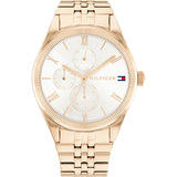 Tommy Hilfiger Monica Rose Gold Stainless Steel Silver Dial Quartz Watch for Women - 1782593