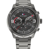 Tommy Hilfiger Wild Grey Stainless Steel Grey Dial Chronograph Quartz Watch for Men - 1792071