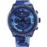 Tommy Hilfiger Wild Multicolor Silicone Strap Multicolor Dial Chronograph Quartz Watch for Men - 1792073