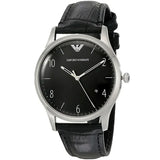 Buy Emporio Armani Classic Black Leather Strap Black Dial Quartz Watch for Men - AR1865 Online In Pakistan  | Emporio Armani Classic Black Leather Strap Black Dial Quartz Watch for Men - AR1865 | Watches | Emporio Armani | OneHub