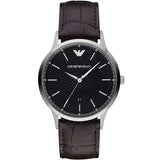 Buy Emporio Armani Renato Brown Leather Strap Black Dial Quartz Watch for Men - AR11187 Online In Pakistan  | Emporio Armani Renato Brown Leather Strap Black Dial Quartz Watch for Men - AR11187 | Watches | Emporio Armani | OneHub