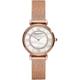 Buy Emporio Armani Gianni T-Bar Rose Gold Mesh Bracelet Mother Of Pearl Dial Quartz Watch for Women - AR11320 Online In Pakistan  | Emporio Armani Gianni T-Bar Rose Gold Mesh Bracelet Mother Of Pearl Dial Quartz Watch for Women - AR11320 | Watches | Emporio Armani | OneHub